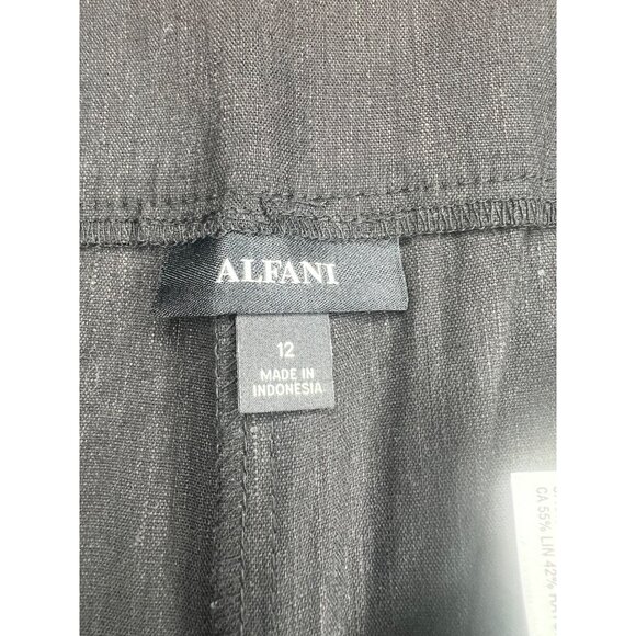 Alfani Womens High-Waist Deep Black Culotte Pants Size 12 - Picture 10 of 15